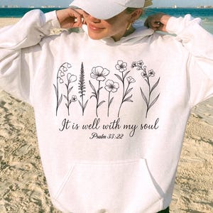 Es ist gut Kreuz & Religiöser Hoodie Christlicher Glaube Sweatshirt Jesus Kirche Rundhalsausschnitt Motivations-Fitnessstudio Bibel Sweatshirt Evangelium-Kleid