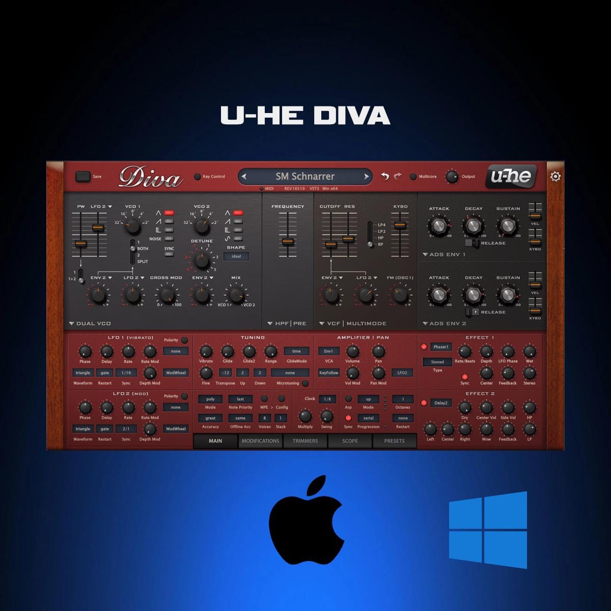 Virtual Synth DIVA for Windows and MacOS (Lifetime)