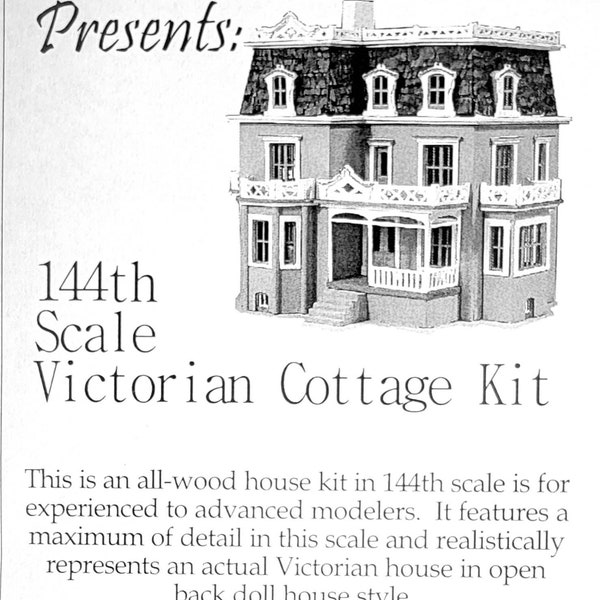 Victorian Dollhouse Kit Etsy