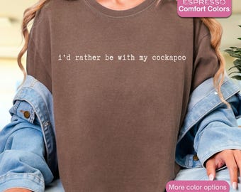 Comfort Colors Cockapoo Shirt: Minimalist Dog Lover Tee