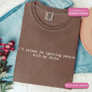 Funny Shiba Inu Shirt: Comfort Colors Tee for Dog Lovers