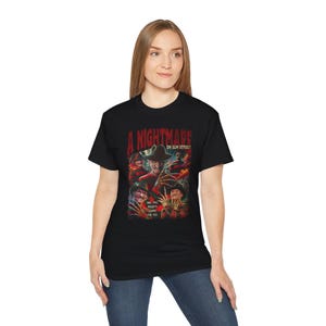 A Nightmare on Elm Street Unisex Tee, Spooky Graphic T-Shirt, Halloween Apparel, Horror Movie Merchandise, Retro Horror Fan Gift, [...]