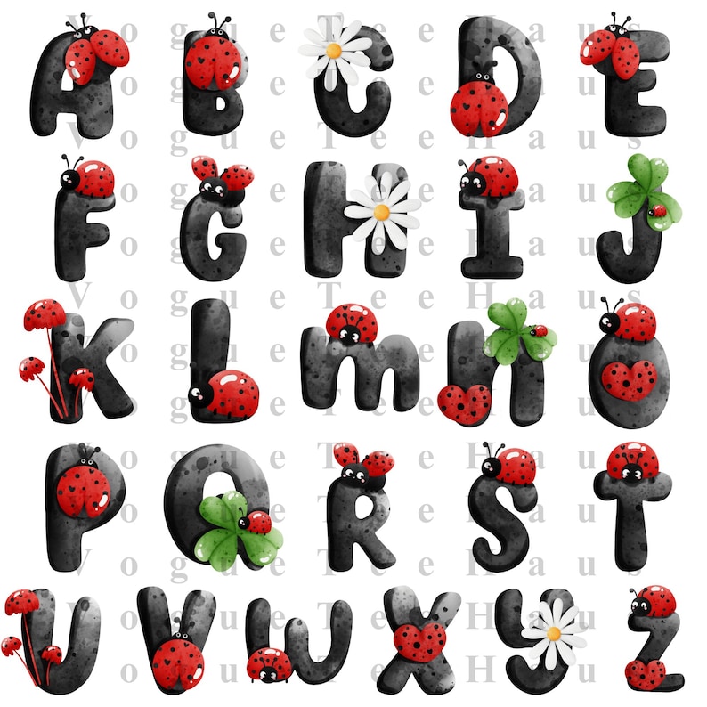 Cartoon Insect Letters Garden Bug Alphabet A to Z PNG | Insect Letters Kids Learning Crafts ...
