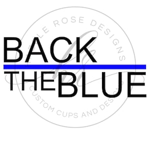 Back the Blue SVG