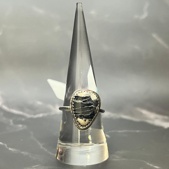 White Buffalo Ring Size 8