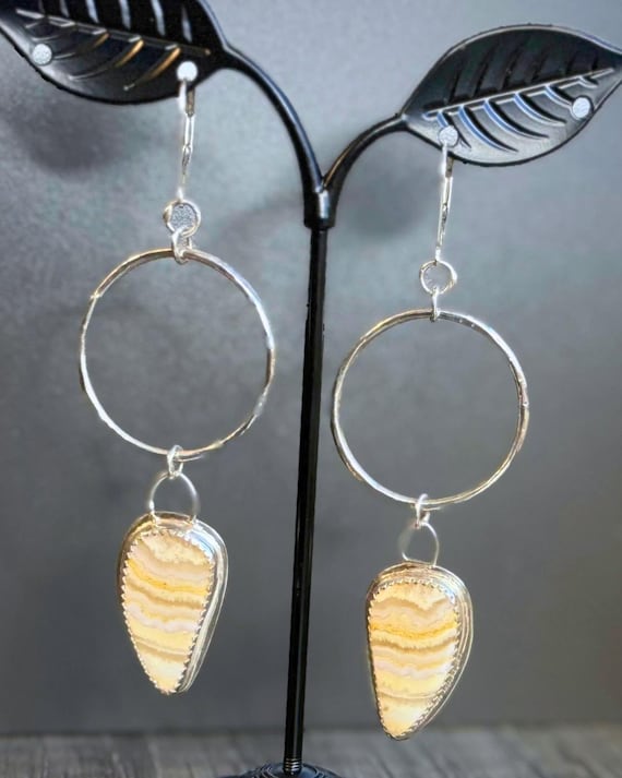 Yellow CrazyLace Hoops
