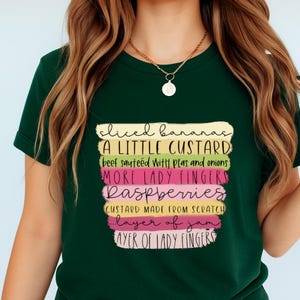FRIENDS Traditional English Trifle Recipe Shirt, friends Thanksgiving Shirt , Thanksgiving cricut Shirt, Thanksgiving Shirt, Colorful Shirt