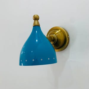 Mid-Century Brass Wall Sconce: Italian Stilnovo Style