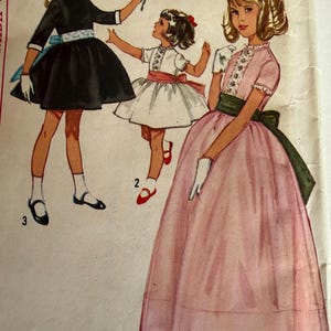 1965 party dress Vintage 1965-PRETTY IN Pink-party Dress-toddler Sewing Pattern-two Styles-ruffle-lace Detail-scoop Neckline-flirty Twirl Skirt-size 4-rare