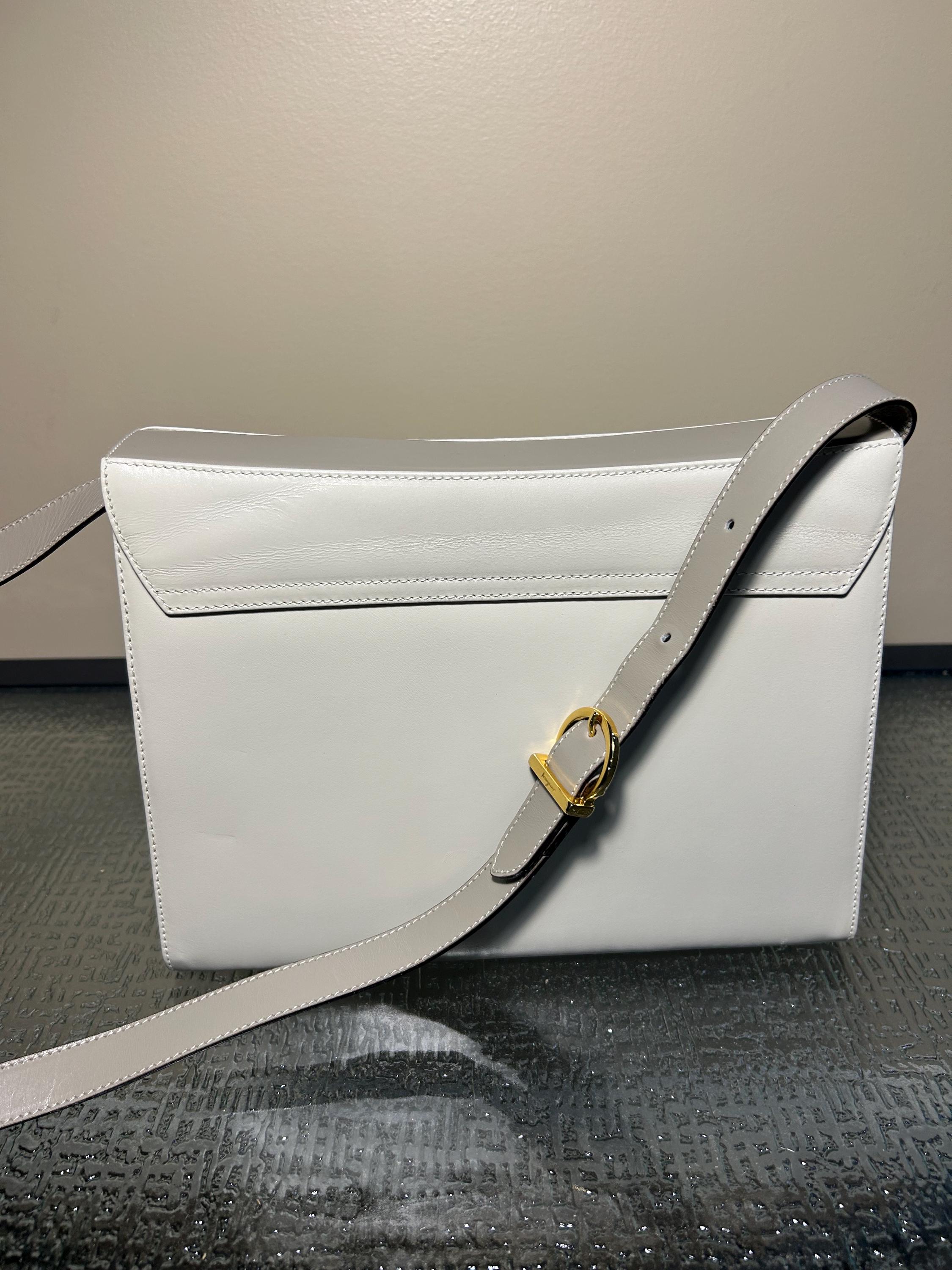 Y2K Ferragamo Black Leather Shoulder Bag – Lost Girls Vintage