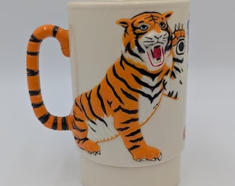 Ringling Bros & Barnum Bailey Circus Tiger Mug Vintage 1988 Collectible