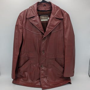 Vintage Mens Sears Leather Jacket - Etsy