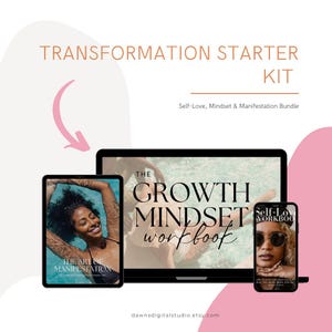 Transformation Starter Kit – Self-Love, Growth Mindset & Manifestation Workbooks for a Fresh Start