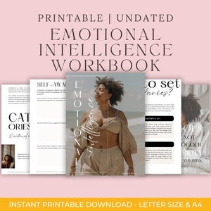 Emotional Intelligence Workbook – 84 Pages for Self-Awareness, Emotional Regulation & Communication