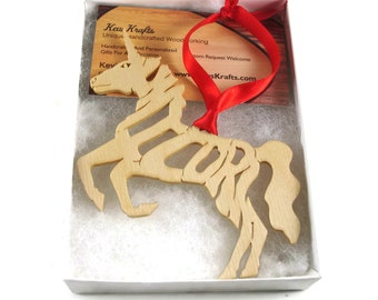 Unicorn Christmas Ornament Handmade From Birch Wood By KevsKrafts, BN-5