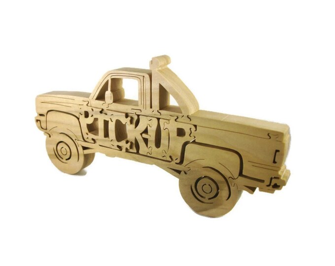 Pickup Truck Puzzle Handmade From Poplar Wood By KevsKrafts