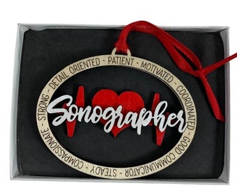 Cardiovascular Sonographer Christmas Ornament