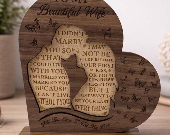 Featured listing image: Shelf Plaque Wife Valentine Gift