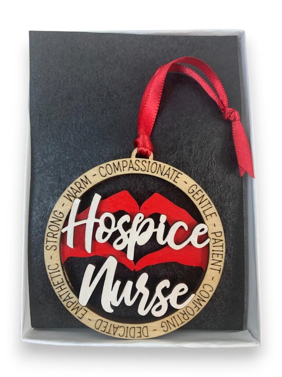 Hospice Nurse Wooden Ornament