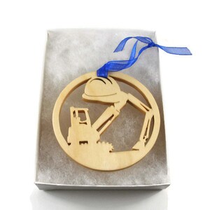 Heavy Equipment Crane Operator Christmas Ornament Handmade From Birch ...