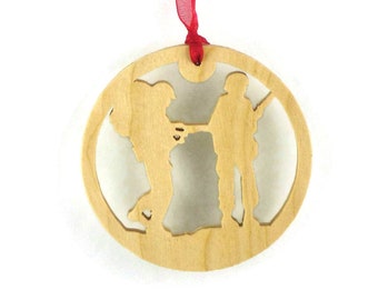 Soldiers Christmas Ornament Handmade From Birch Wood, Military Ornament, Servicemen Ornament,