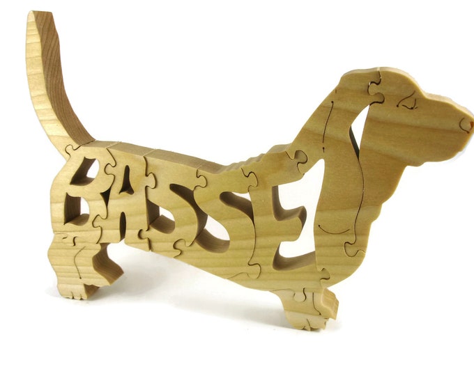 Basset Hound Puzzle Handcrafted From Poplar Wood By KevsKrafts