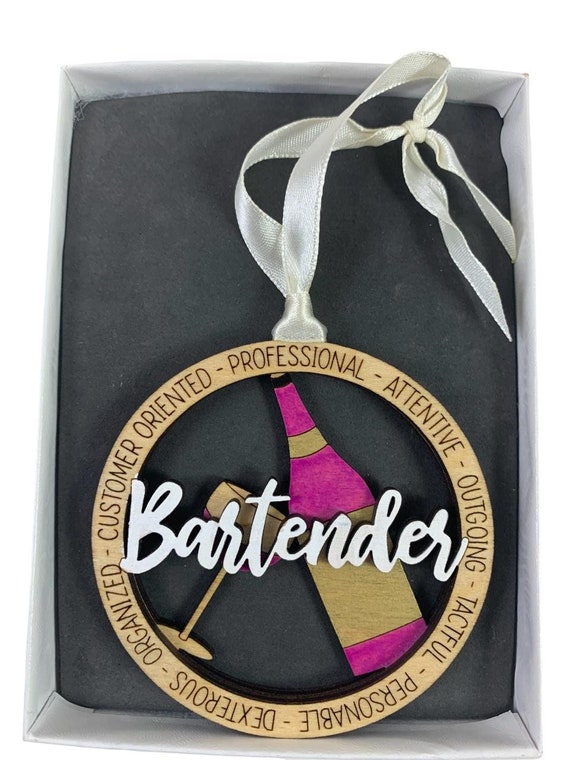 Bartender Christmas Ornament