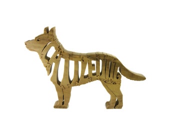 Cattledog Wood Jigsaw or Scroll Saw Puzzle Handmade From Poplar Lumber By KevsKrafts