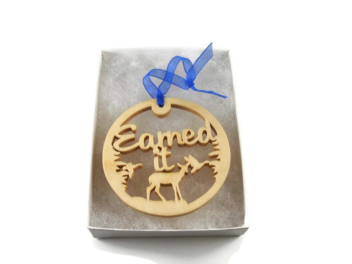 Retirement Themed Christmas Ornament Handmade From Birch Wood By KevsKrafts BN-15