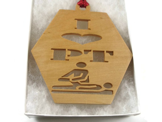 Physical Therapist Or Assistant Christmas Ornament Handmade From Maple Wood By KevsKrafts BN-6-03