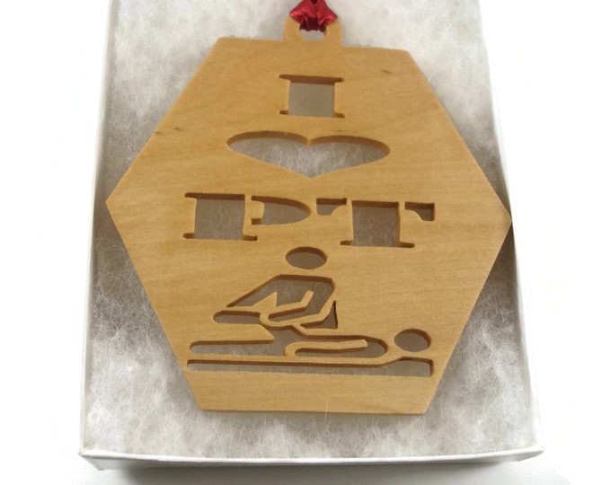 Physical Therapist Or Assistant Christmas Ornament Handmade From Maple Wood By KevsKrafts BN-6-03