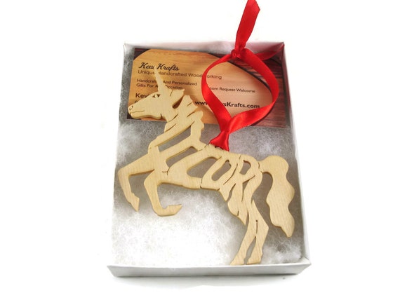 Unicorn Christmas Ornament Handmade From Birch Wood By KevsKrafts, BN-5