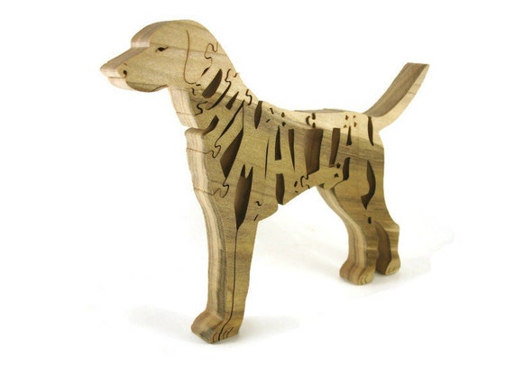 Dalmatian Wood Dog Puzzle Handcrafted From Poplar Lumber By KevsKrafts