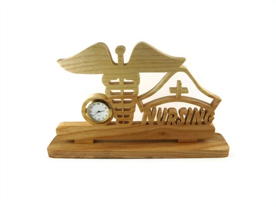 Nurse Desk Or Shelf Clock Handmade From Ash Wood By KevsKrafts NFB-1