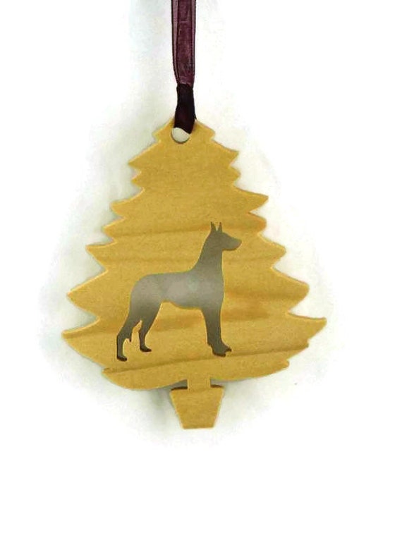 Great Dane Christmas Tree Ornament Handmade From Poplar Wood, Deutsche Dogge, German Mastiff