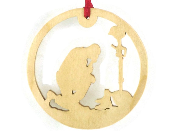 Handmade Fallen Soldier Christmas Ornament: Birch Plywood Memorial