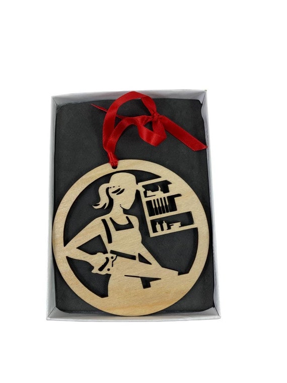 Female Woodworker Ornament