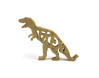 T-Rex Dinosaur Wooden Puzzle