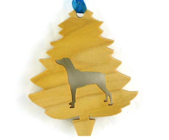 Doberman Pinscher Christmas Tree Ornament Handmade From Poplar Wood