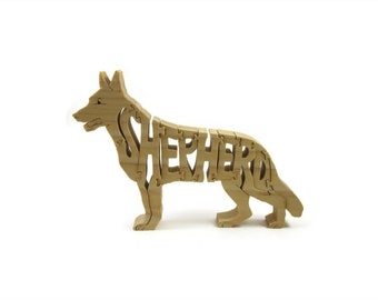 German Shepherd  Wood Puzzle