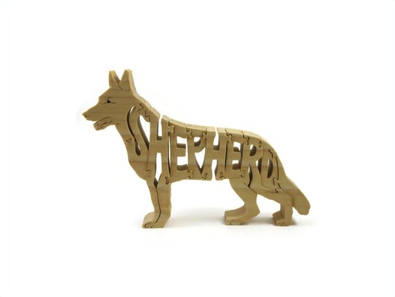 German Shepherd  Wood Puzzle