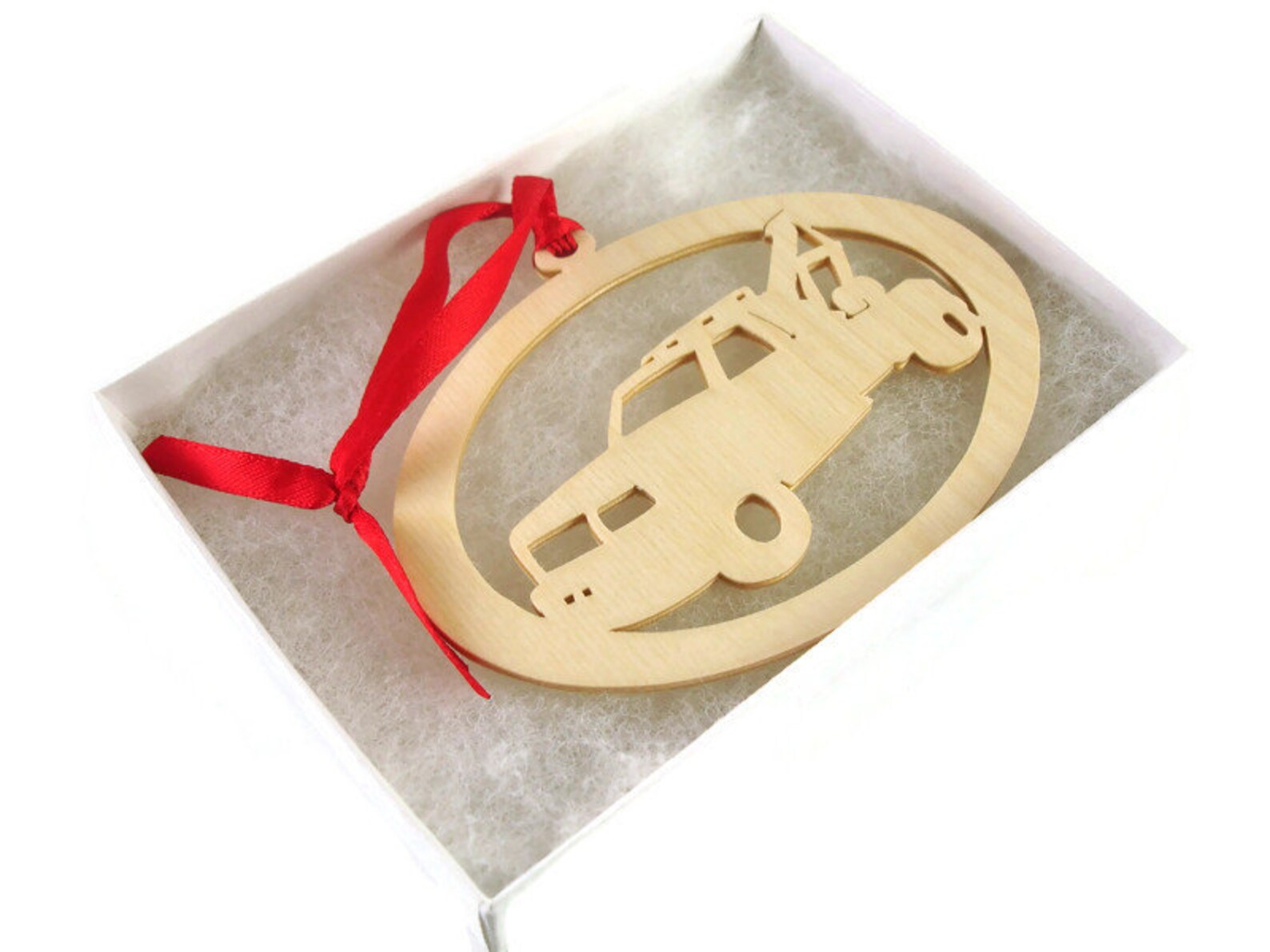 Wrecker or Tow Truck Christmas Ornament Handmade From Birch Etsy