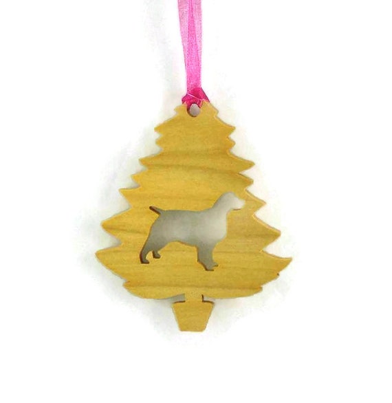 Spaniel Christmas Tree Ornament Handmade From Poplar Wood