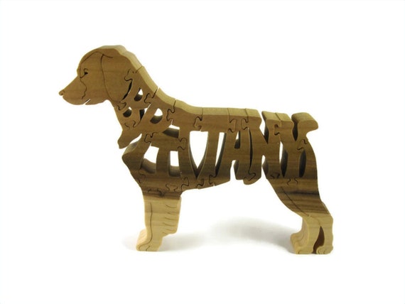 Brittany Dog Standing Jigsaw Puzzle Handmade From Poplar Wood By KevsKrafts