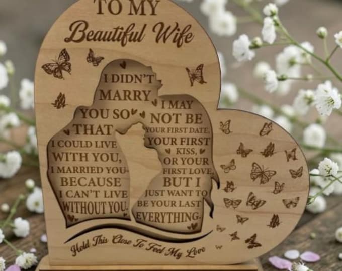 Featured listing image: Shelf Plaque Wife Valentine Gift