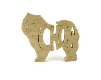 Wooden Chow Chow Dog Puzzle