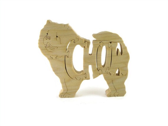 Wooden Chow Chow Dog Puzzle