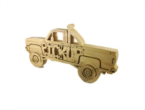 Pickup Truck Puzzle Handmade From Poplar Wood By KevsKrafts