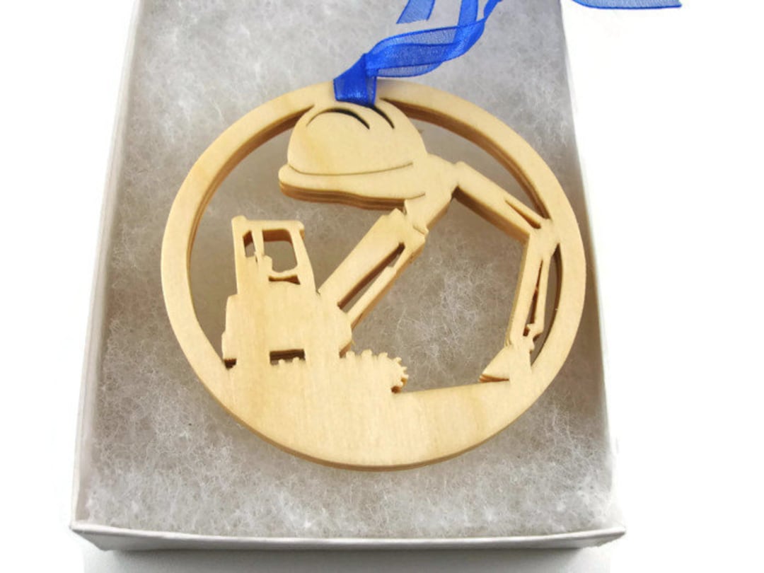 Heavy Equipment Crane Operator Christmas Ornament Handmade From Birch ...