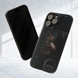 Phone Case, League of Legends Jinx LOL Gamer Gift, iPhone Samsung Galaxy Tough Cases, Protective Cover